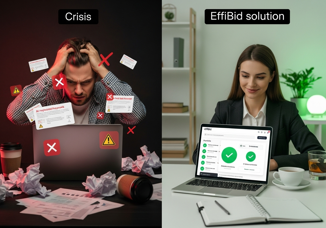 EffiBid Compounding Advantage - AI proposal fatigue solution with portfolio intelligence